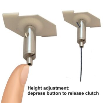Height-adjustable suspended ceiling hangers
