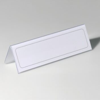 Table name holder for printed inserts 