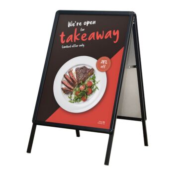 Black A1 A-board pavement boards