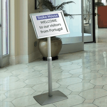 Adjustable high-quality sign stand A4 or A3