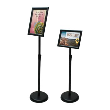 A4/A3 Menu Holder Stand - Black & Silver