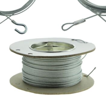1.5mm Galv Hanging wire with hook or plain ends