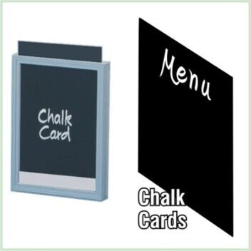 Chalk card inserts - all sizes