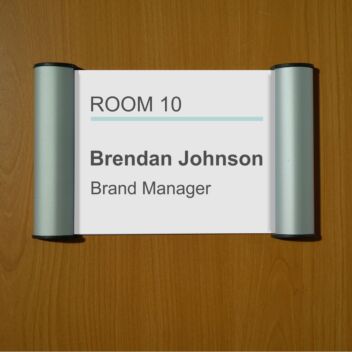 25mm snap profile office door signs for paper inserts
