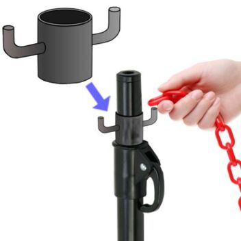 Guardian bracket to attach chain to FreeStander