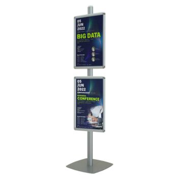 Tall poster stand for multiple A2 posters 