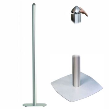 Free standing display base and pole