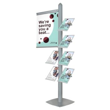 6 Shelf Leaflet Display Stand 