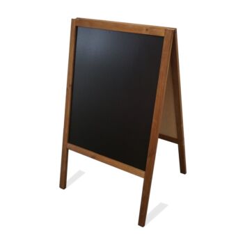Wooden sandwich board blackboard