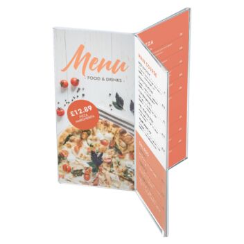 6-sided DL menu holder 1/3A4