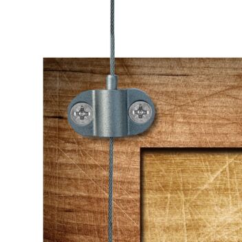 Secure screw-on cable gripper picture hangiers