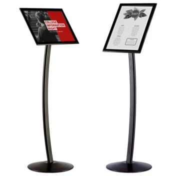 A3 menu display stand Black