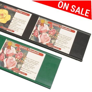 Garden centre plastic bed-card label track (10 x 2m pack)