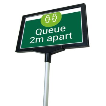 A5 or A4 sign holder with stake to stick into ground