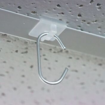 Suspended ceiling T-bar clip