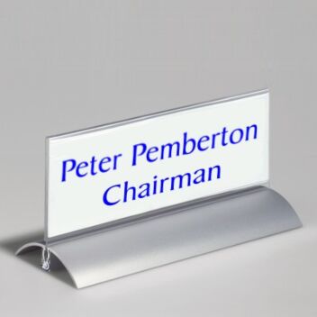 Corporate quality table name holder