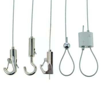Wire rope hooks and wire loops