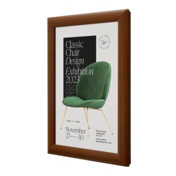 A4 A5 A6 Wood-look snap frames, wall or table