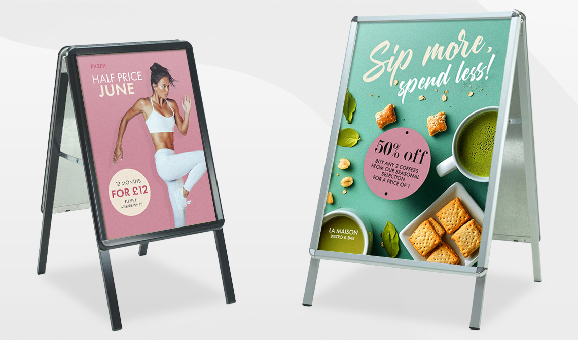 Snap frame A-boards