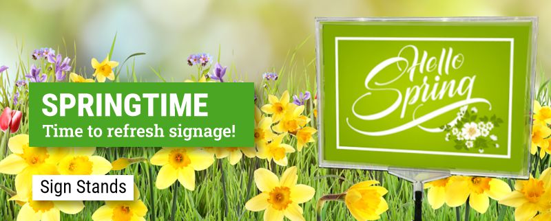 Poster stands freshen up your signage