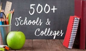 Trusted by over 500 Schools and Colleges